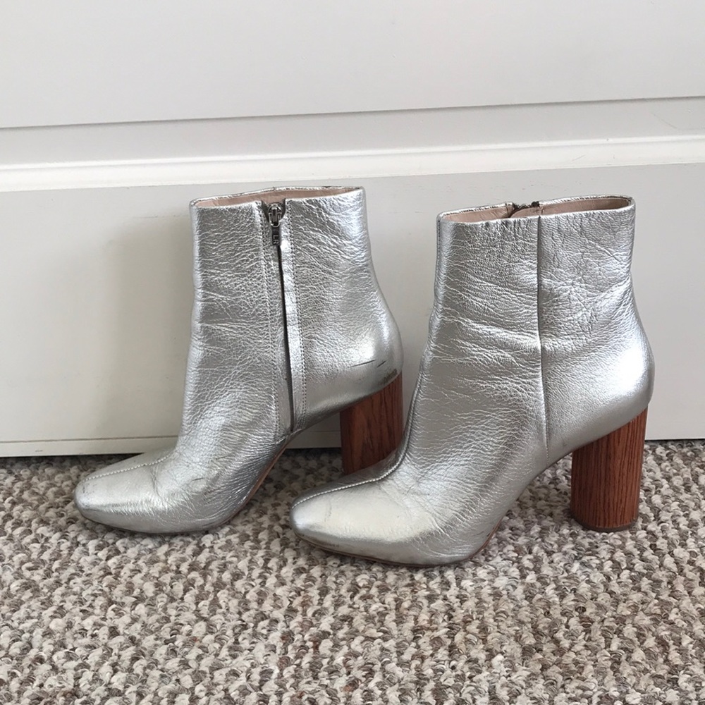 Loeffler Randall silver booties